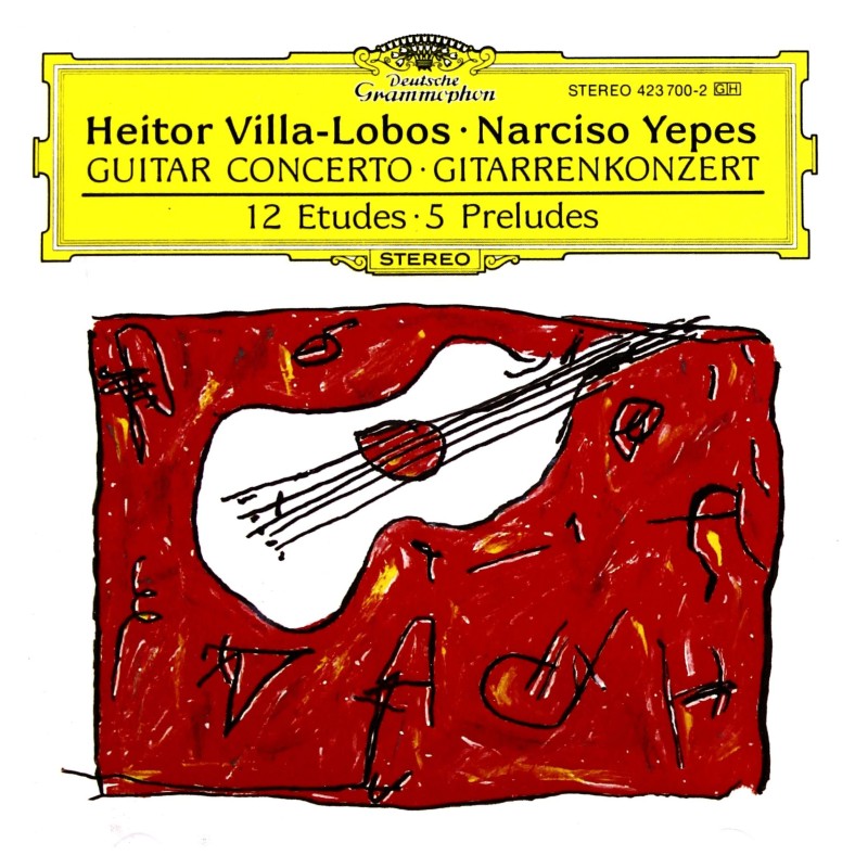 Villa-Lobos: Guitar Con 12 Etudes For Guitar