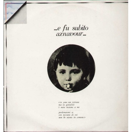 ORL8440 LP E Fu Subito Aznavour VINYL