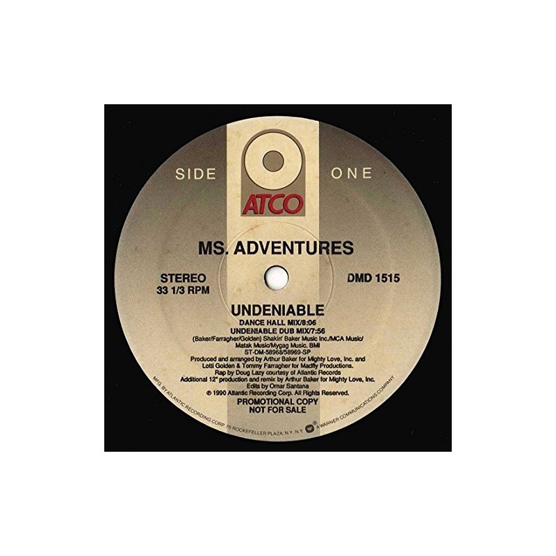 Undeniable (1990, US) / Vinyl Maxi Single [Vinyl 12'']