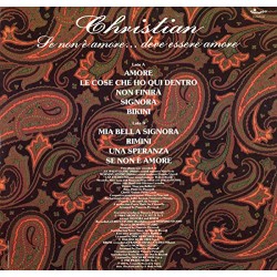 Christian - Se Non E' Amore... Deve Essere Amore ..... (ITA 1990 Carosello CLN 25144) LP 12 / NM"