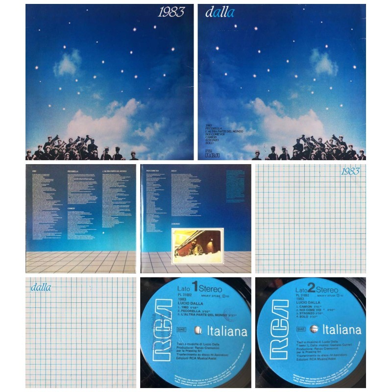 Lucio Dalla "1983" LP GAT RCA ITALIANA PL 31692 Italy 1983