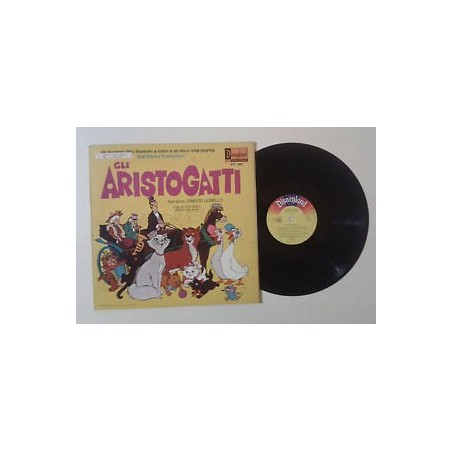 La Walt Disney Productions "Gli Aristogatti parte II" Oreste Lionello LP +