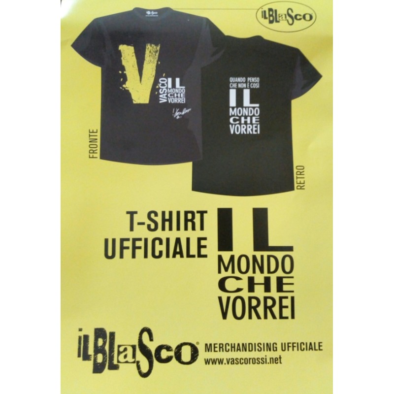 VASCO ROSSI Il Mondo Che Vorrei Taglia l