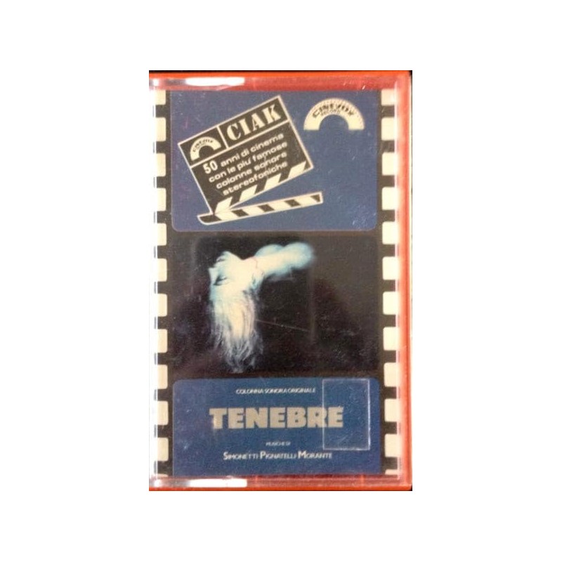 Tenebre, Colonna Sonora Originale del Film, Audiocassetta Stereo, CIAK 75056, Nuova e Sigillata, 1982