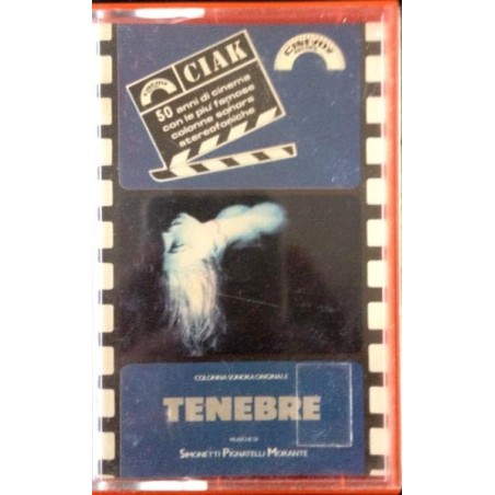 Tenebre, Colonna Sonora Originale del Film, Audiocassetta Stereo, CIAK 75056, Nuova e Sigillata, 1982