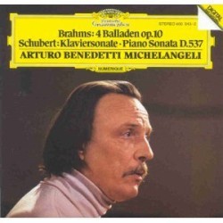 Brahms: Ballate Op. 10 / Schubert: Piano Sonata D.537 [DG 400 043 2 GH]