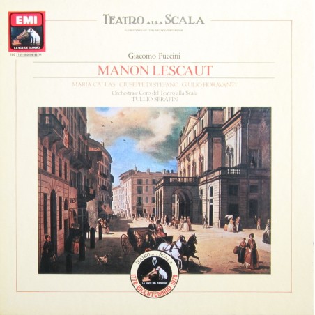 Puccini: MANON LESCAUT (Gesamtaufnahme, italienisch: Teatro alla Scala 1957) [Vinyl Schallplatte] [3 LP Box-Set]