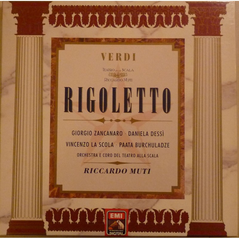 Verdi Rigoletto Riccardo Muti. Orchestra alla Scala Milano. 2 Viny LP Box mit 166 Seiten Booklet - Libretto.