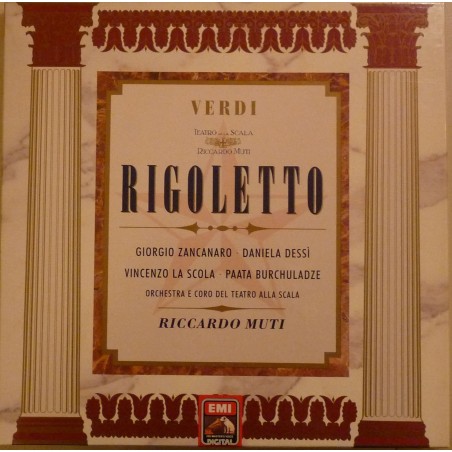 Verdi Rigoletto Riccardo Muti. Orchestra alla Scala Milano. 2 Viny LP Box mit 166 Seiten Booklet - Libretto.