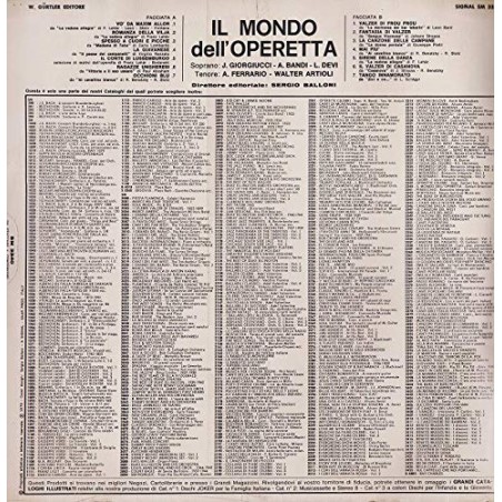 LPS24 LP Il Mondo Dell'Operetta VINYL