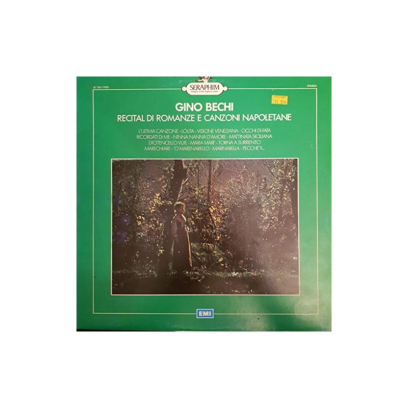 GINO BECHI RECITAL DI ROMANZE E CANZONI NAPOLETANE-VINILE SERAPHIM