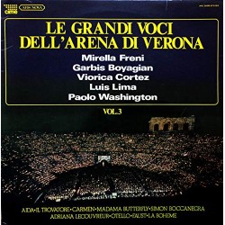 LE GRANDI VOCI DELL'ARENA DI VERONA VOL.3 VINILE PRIMA STAMPA