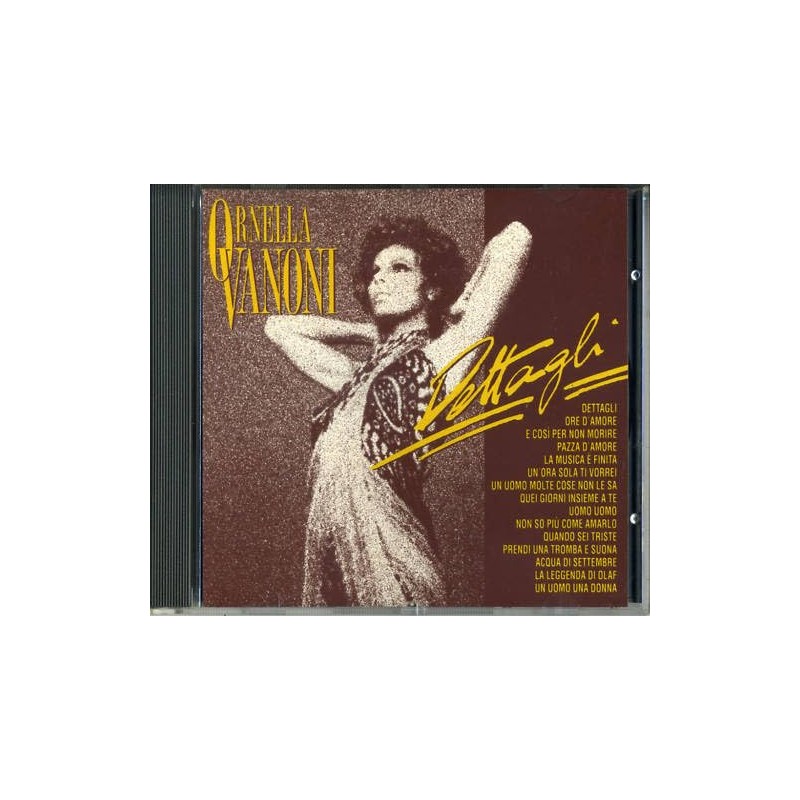 ORNELLA VANONI DETTAGLI CD-PRIMA STAMPA TARGA