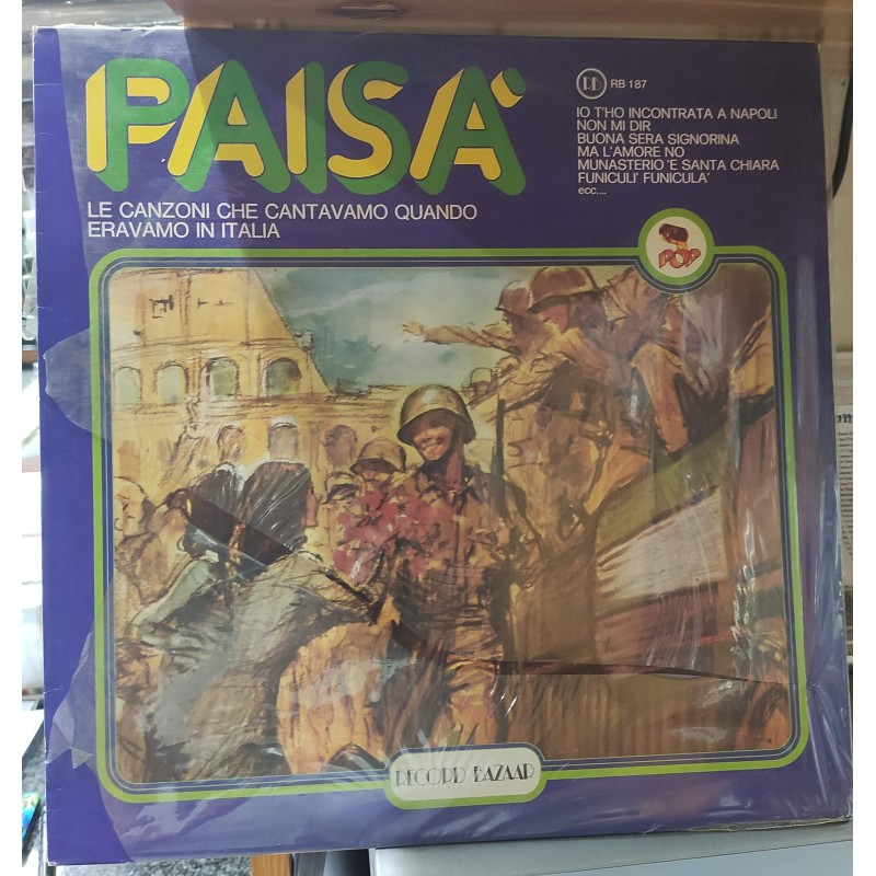 PAISA' - LE CANZONI CHE CANTAVAMO QUANDO ERAVAMO IN ITALIA