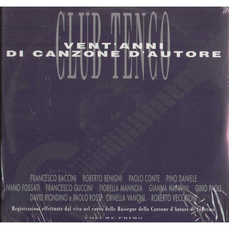 DCT2991010011 LP Club Tenco Vent'Anni Di Canzone D'Autore Volume 1 VINYL