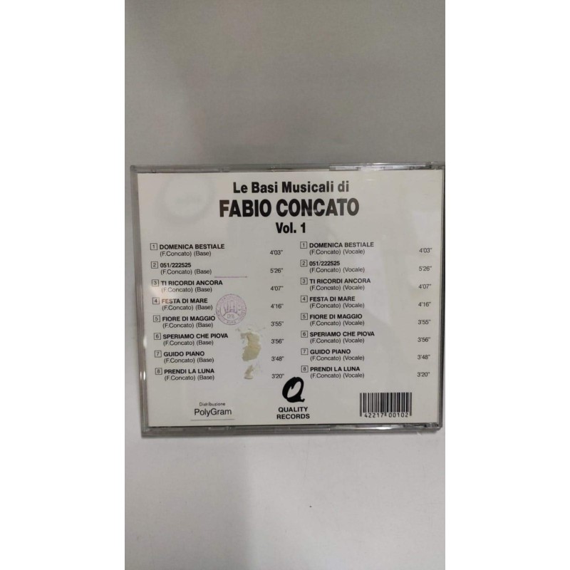Fabio Concato Basi musicali volume 1