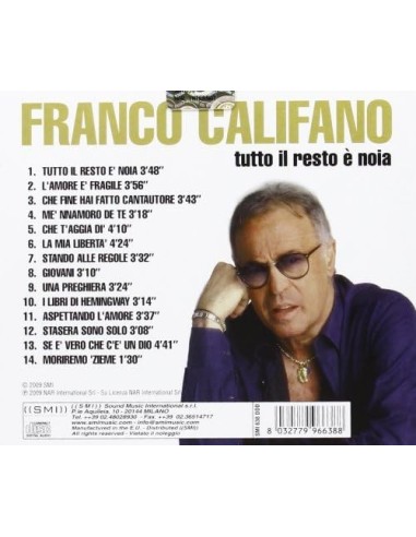 TUTTO IL RESTO E' NOIA CD GLI IMPERDIBILI-FRANCO CALIFANO