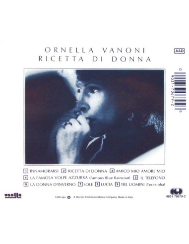 RICETTA DI DONNA CD ORNELLA VANONI