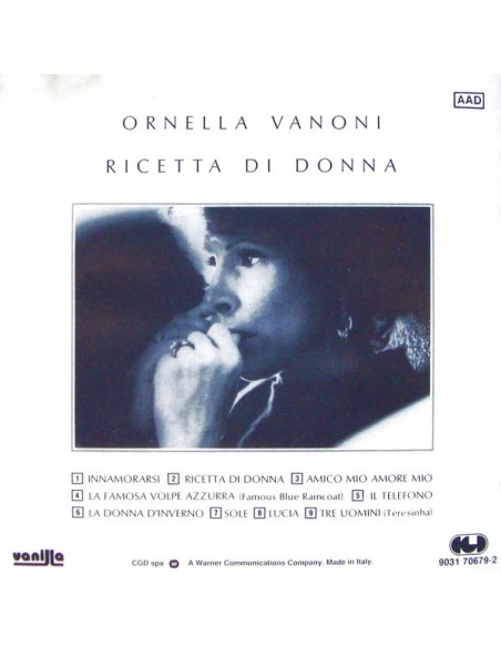 RICETTA DI DONNA CD ORNELLA VANONI