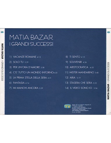 Matia Bazar – I Grandi Successi CD