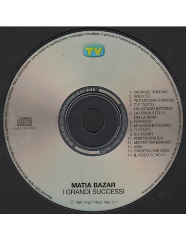 Matia Bazar – I Grandi Successi CD
