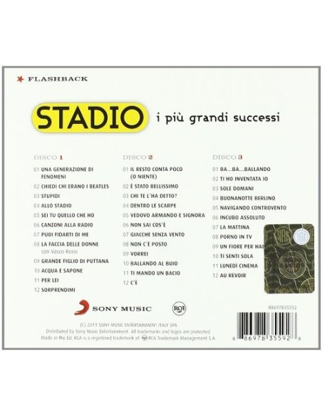 STADIO FLASHBACK 2011 CD Stadio