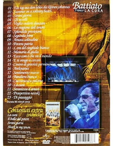 LA CURA BATTIATO DVD 27.03.07 DVD Battiato